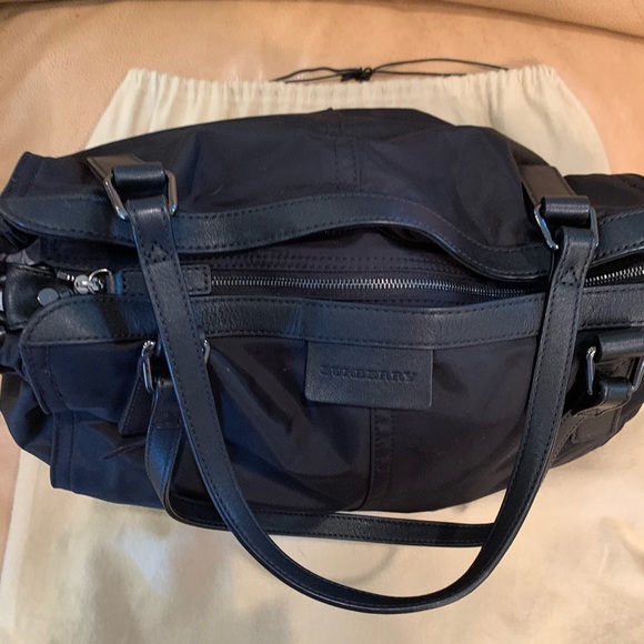 burberry bag inside